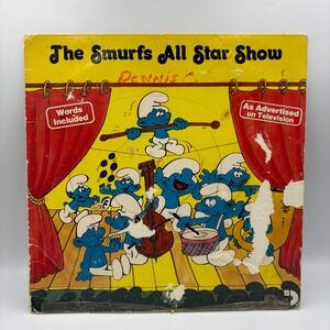 The Smurfs All Star Show Vinyl LP 1981 Sessions Records ARI 1022 Vintage Record